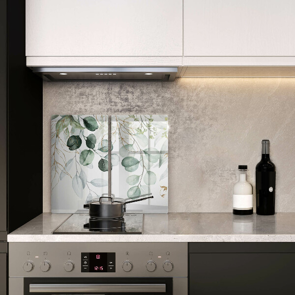 Sklo za varnou desku Malované rostliny