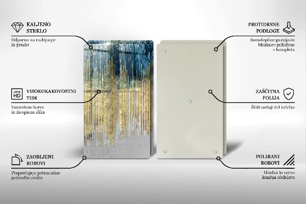 Sklo za varnou desku Designérská abstrakce