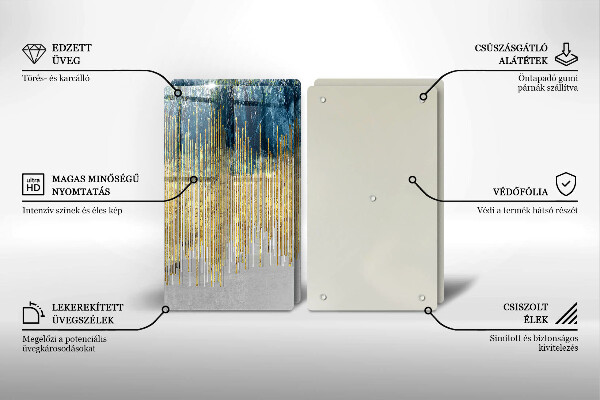 Sklo za varnou desku Designérská abstrakce