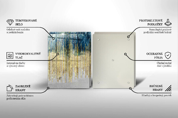 Sklo za varnou desku Designérská abstrakce