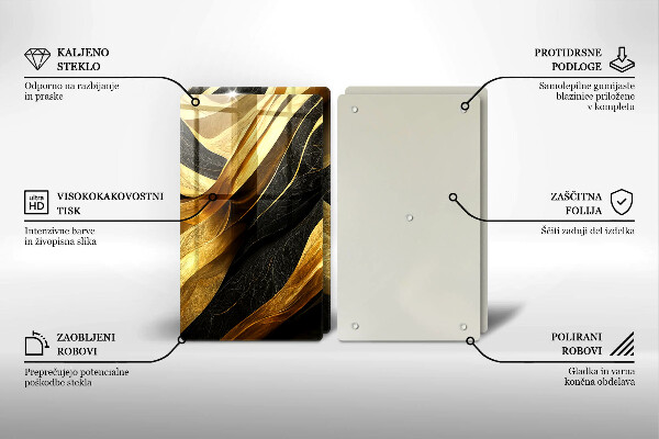 Sklo za varnou desku Elegantní abstrakce