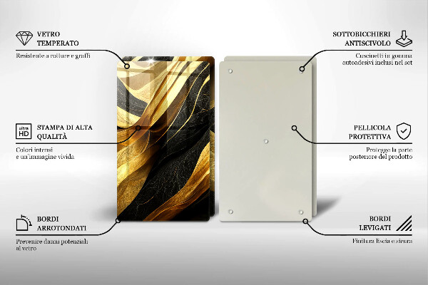 Sklo za varnou desku Elegantní abstrakce