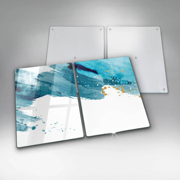 Sklo za varnou desku Modré skvrny