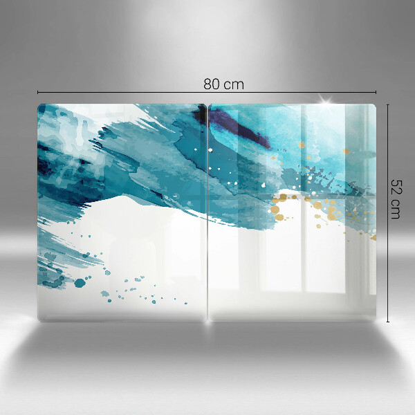 Sklo za varnou desku Modré skvrny