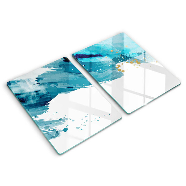 Sklo za varnou desku Modré skvrny