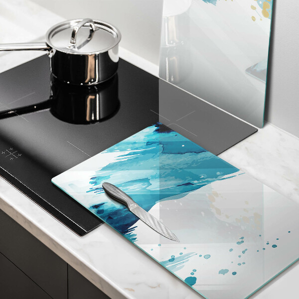 Sklo za varnou desku Modré skvrny