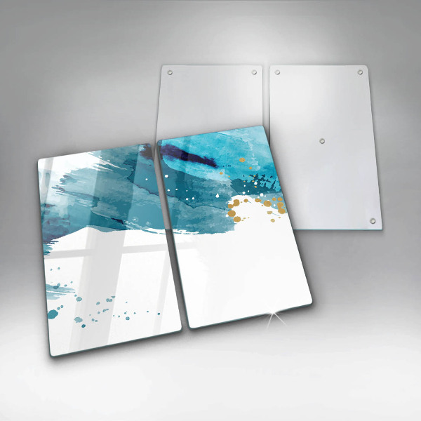 Sklo za varnou desku Modré skvrny