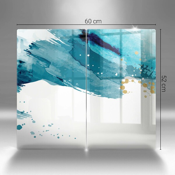 Sklo za varnou desku Modré skvrny