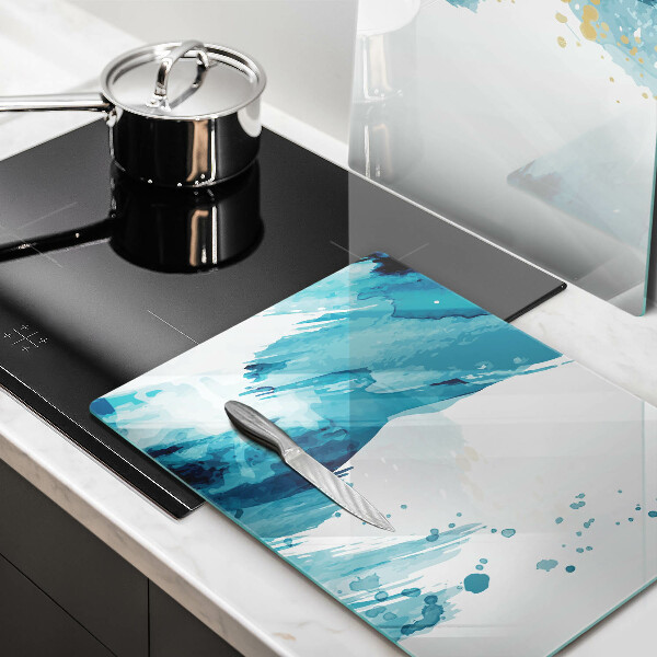 Sklo za varnou desku Modré skvrny