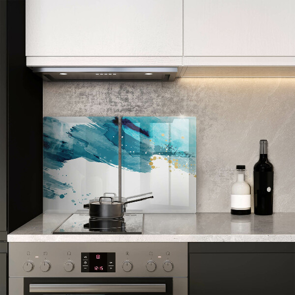 Sklo za varnou desku Modré skvrny