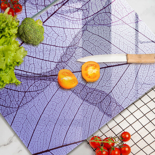 Sklo za varnou desku Listy s žilnatinou