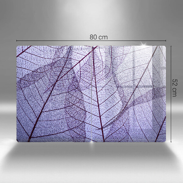 Sklo za varnou desku Listy s žilnatinou