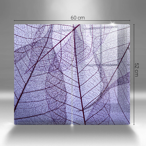 Sklo za varnou desku Listy s žilnatinou