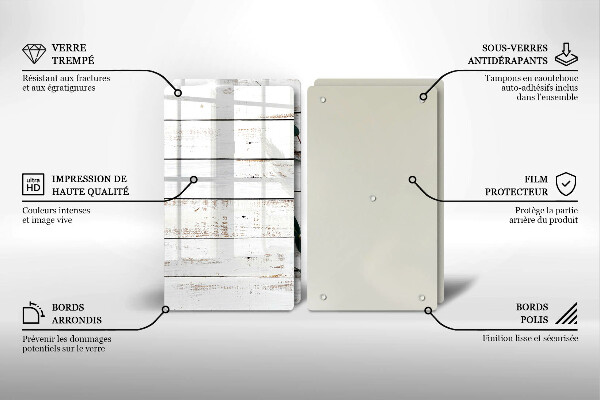 Sklo za varnou desku Staré desky a listy