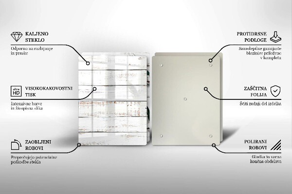 Sklo za varnou desku Staré desky a listy