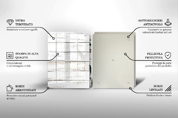 Sklo za varnou desku Staré desky a listy