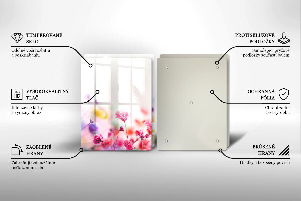 Sklo za varnou desku Květinová louka