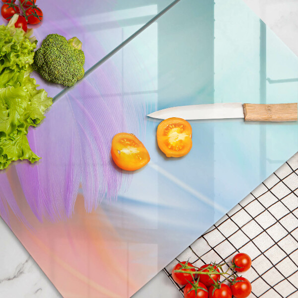 Sklo za varnou desku Pastelové peří