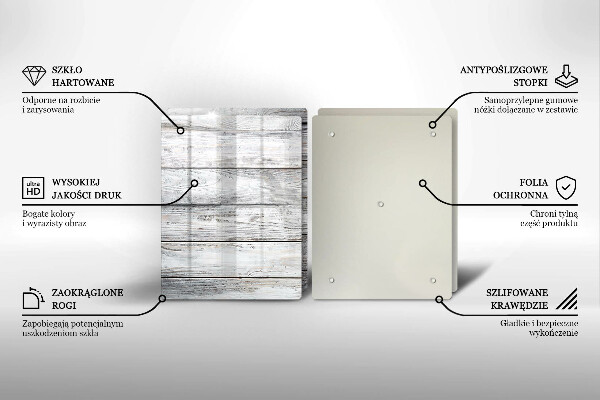 Sklo za varnou desku Světlé dřevěné desky