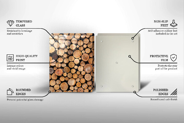 Sklo za varnou desku Kmeny stromů