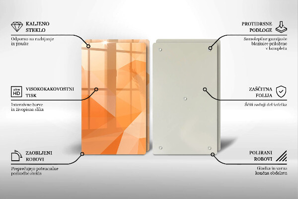 Sklo za varnou desku Geometrické pozadí