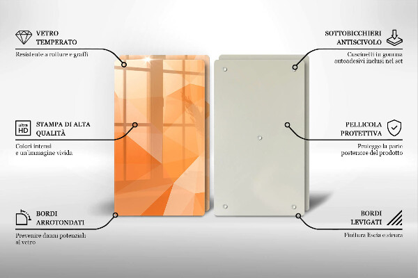 Sklo za varnou desku Geometrické pozadí