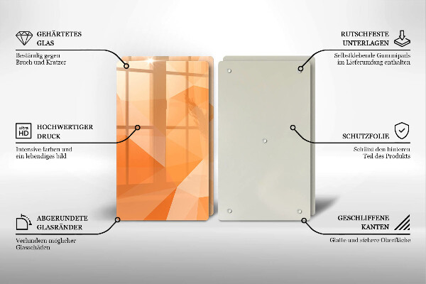 Sklo za varnou desku Geometrické pozadí