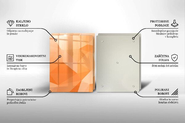 Sklo za varnou desku Geometrické pozadí