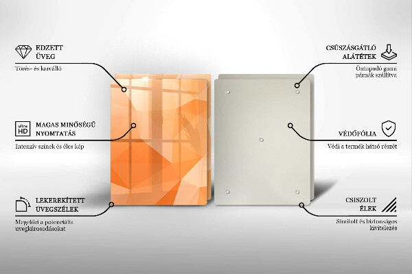 Sklo za varnou desku Geometrické pozadí