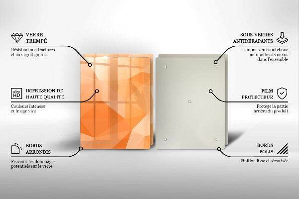 Sklo za varnou desku Geometrické pozadí