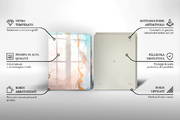 Sklo za varnou desku Mramorová abstrakce