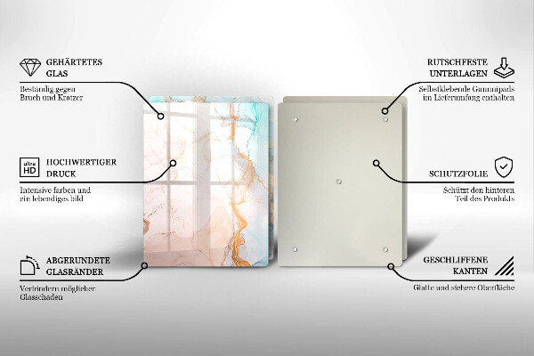 Sklo za varnou desku Mramorová abstrakce