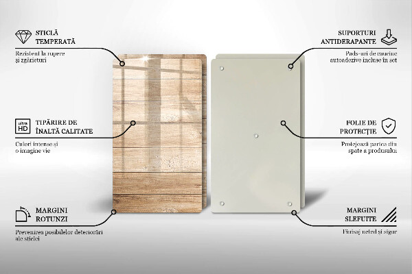 Sklo za varnou desku Dřevěná prkna