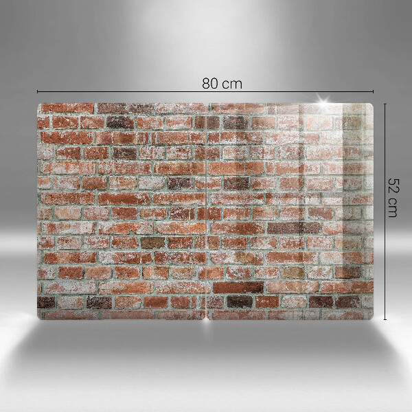 Sklo za varnou desku Stará cihlová zeď