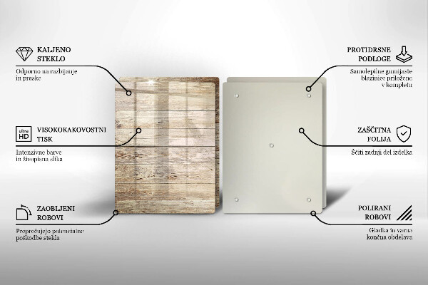 Sklo za varnou desku Dřevěná prkna