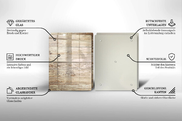 Sklo za varnou desku Dřevěná prkna