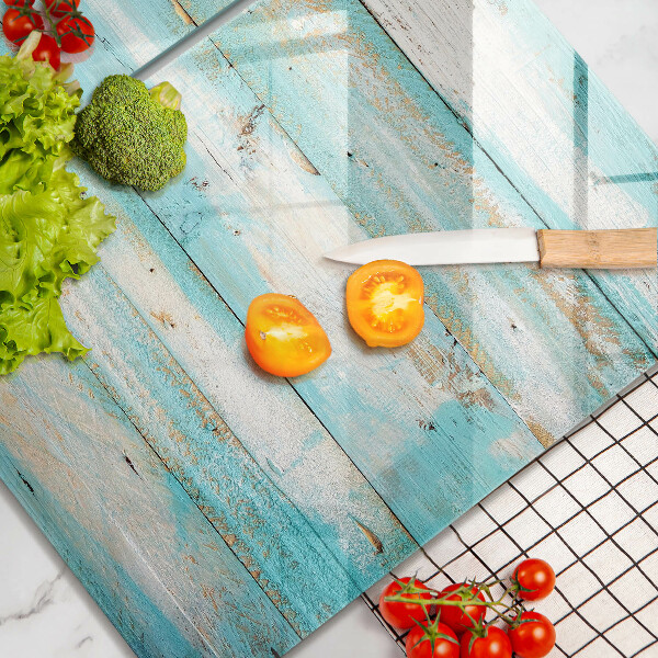 Skleněná deska za sporák Vintage dřevěné desky