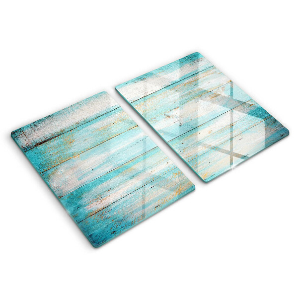 Skleněná deska za sporák Vintage dřevěné desky