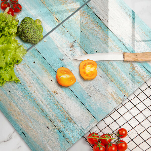 Skleněná deska za sporák Vintage dřevěné desky