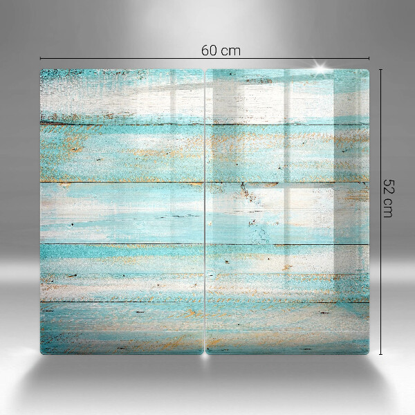 Skleněná deska za sporák Vintage dřevěné desky