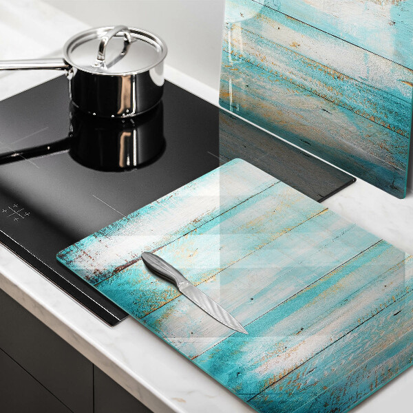 Skleněná deska za sporák Vintage dřevěné desky