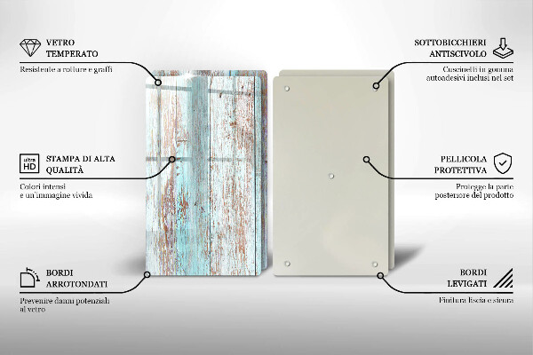 Skleněná deska za sporák Staré vintage desky