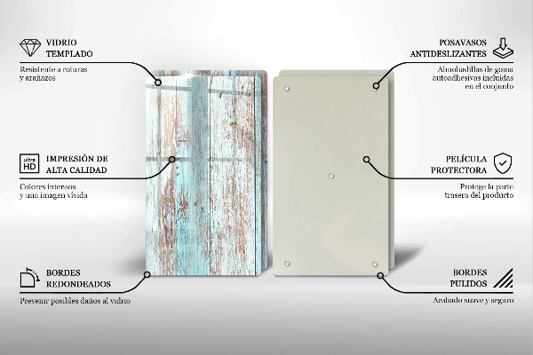 Skleněná deska za sporák Staré vintage desky