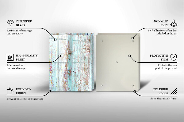 Skleněná deska za sporák Staré vintage desky