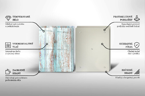 Skleněná deska za sporák Staré vintage desky