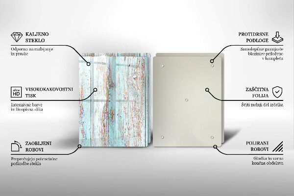 Skleněná deska za sporák Staré vintage desky