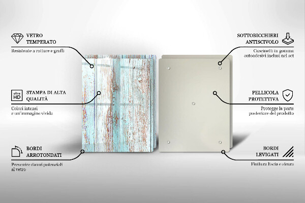 Skleněná deska za sporák Staré vintage desky