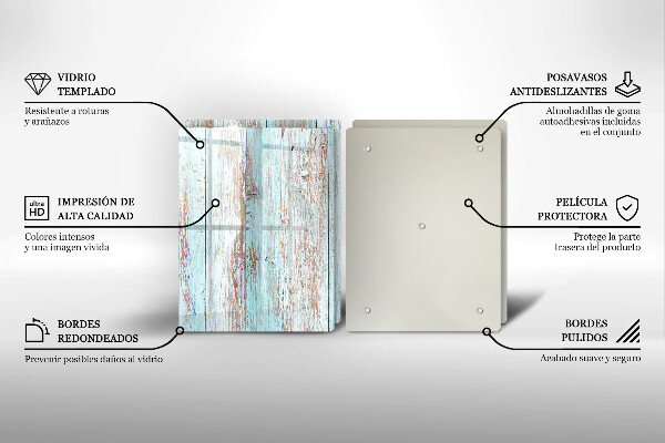 Skleněná deska za sporák Staré vintage desky