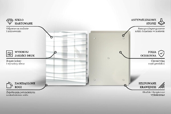 Skleněná deska za sporák Moderní struktura