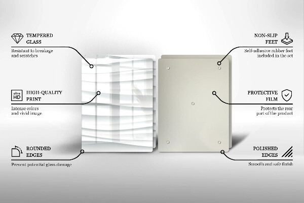 Skleněná deska za sporák Moderní struktura